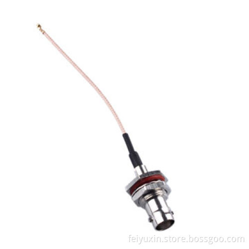 BNC Bulkhead Male to I-PEX, RG178 Cable AssemblyNew